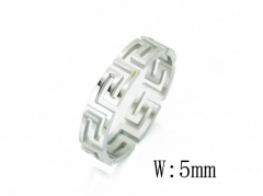 HY Wholesale 316L Stainless Steel Rings-HY05R0500HSS