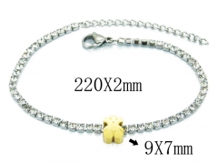 HY Stainless Steel 316L Bracelet (Bear Style)-HY64B1433HJQ