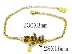 HY Stainless Steel 316L Bracelet (Bear Style)-HY90B0409IVV