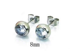 HY Stainless Steel Small Crystal Stud-HY64E0421JZ