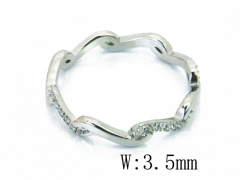 HY Wholesale 316L Stainless Steel CZ Rings-HY14R0659PD