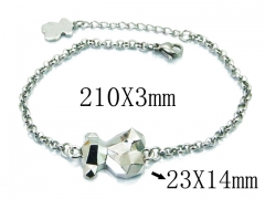 HY Stainless Steel 316L Bracelet (Bear Style)-HY90B0399HLA