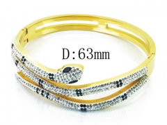 HY Wholesale Stainless Steel 316L Bangle(Crystal)-HY64B1456IOR