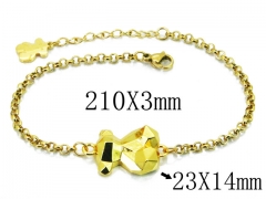 HY Stainless Steel 316L Bracelet (Bear Style)-HY90B0400HNZ