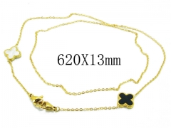 HY Wholesale Stainless Steel 316L CZ Necklaces-HY32N0214HAA