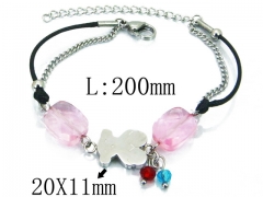 HY Stainless Steel 316L Bracelet (Bear Style)-HY64B1445HLV