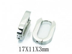 HY Stainless Steel 316L Huggie Hoop Earrings-HY05E1941PX