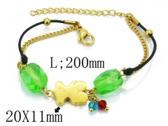 HY Stainless Steel 316L Bracelet (Bear Style)-HY64B1452HMC