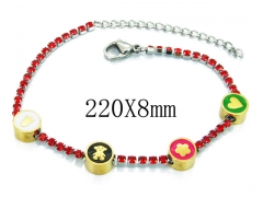 HY Stainless Steel 316L Bracelet (Bear Style)-HY64B1440IIC