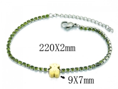 HY Stainless Steel 316L Bracelet (Bear Style)-HY64B1434HJR