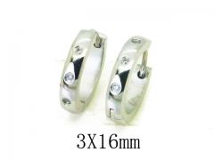 HY Stainless Steel 316L Huggie Hoop Earrings-HY05E1952PL