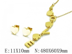 HY Wholesale 316L Stainless Steel Lover jewelry Set-HY64S1191HJS
