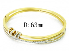 HY Wholesale Stainless Steel 316L Bangle(Crystal)-HY19B0270HPR