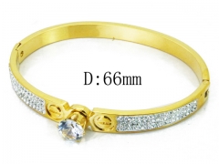 HY Wholesale Stainless Steel 316L Bangle(Crystal)-HY19B0224HPE