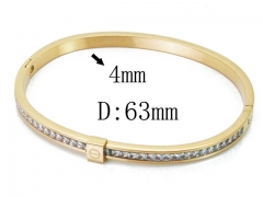 HY Wholesale Stainless Steel 316L Bangle(Crystal)-HY19B0263HOX