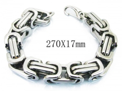 HY Wholesale Stainless Steel 316L Bracelets (Byzantine)-HY18B0865NO