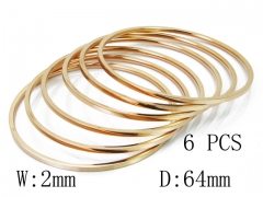 HY Stainless Steel 316L Bangle (Merger)-HY19B0185ILW