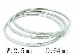 HY Stainless Steel 316L Bangle (Merger)-HY19B0177HPS