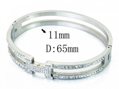 HY Wholesale Stainless Steel 316L Bangle(Crystal)-HY19B0318HPY