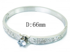 HY Wholesale Stainless Steel 316L Bangle(Crystal)-HY19B0223HNV