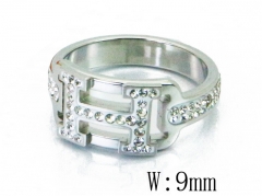 HY Wholesale 316L Stainless Steel CZ Rings-HY19R0466HZZ