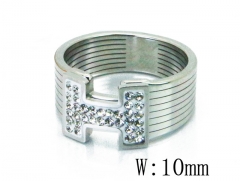 HY Wholesale 316L Stainless Steel CZ Rings-HY19R0463PE