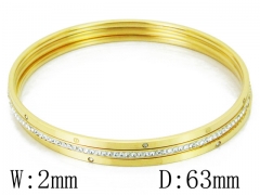 HY Wholesale Stainless Steel 316L Bangle(Crystal)-HY19B0166IHD