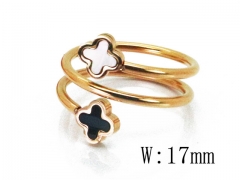 HY Stainless Steel 316L Lady Shell Rings-HY19R0413PA