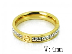 HY Wholesale 316L Stainless Steel CZ Rings-HY19R0548HSS