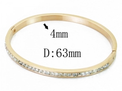 HY Wholesale Stainless Steel 316L Bangle(Crystal)-HY19B0260HMR