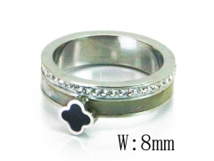 HY Wholesale 316L Stainless Steel CZ Rings-HY19R0517HSS