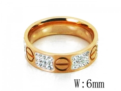 HY Wholesale 316L Stainless Steel CZ Rings-HY19R0534HFF