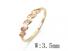 HY Wholesale 316L Stainless Steel CZ Rings-HY14R0687H0T