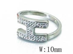 HY Wholesale 316L Stainless Steel CZ Rings-HY19R0469OA