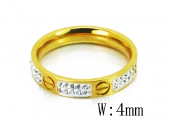 HY Wholesale 316L Stainless Steel CZ Rings-HY19R0536PA