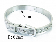 HY Wholesale Stainless Steel 316L Bangle(Crystal)-HY19B0245IQQ