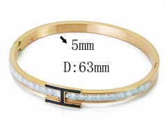 HY Wholesale Stainless Steel 316L Bangle(Crystal)-HY19B0311IDD