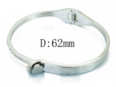 HY Wholesale Stainless Steel 316L Bangle(Crystal)-HY19B0248HMZ