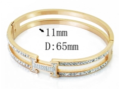 HY Wholesale Stainless Steel 316L Bangle(Crystal)-HY19B0320IHA