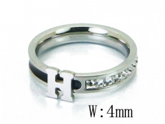 HY Wholesale 316L Stainless Steel CZ Rings-HY19R0481PA