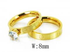 HY Stainless Steel 316L Lover Rings-HY19R0554HZZ