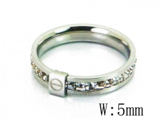 HY Wholesale 316L Stainless Steel CZ Rings-HY19R0541PQ
