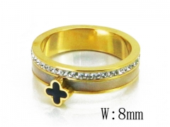 HY Wholesale 316L Stainless Steel CZ Rings-HY19R0518HHW