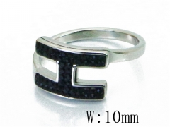HY Wholesale 316L Stainless Steel CZ Rings-HY19R0472OC