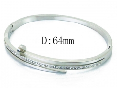 HY Wholesale Stainless Steel 316L Bangle(Crystal)-HY19B0272HKS