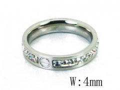 HY Wholesale 316L Stainless Steel CZ Rings-HY19R0547PE