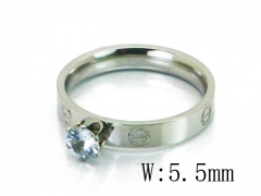 HY Wholesale 316L Stainless Steel CZ Rings-HY19R0538LC