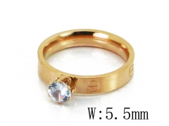HY Wholesale 316L Stainless Steel CZ Rings-HY19R0540MX
