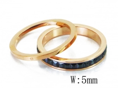 HY Stainless Steel 316L Lover Rings-HY19R0561HIW