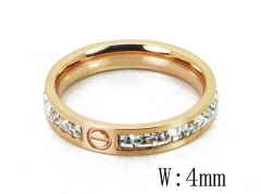 HY Wholesale 316L Stainless Steel CZ Rings-HY19R0549HAA